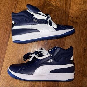 Navy and White High Top Puma Sneakers Men’s 13 NWOT